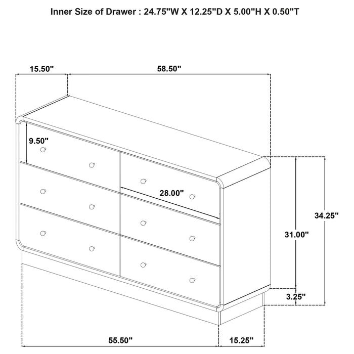 Cavelle 5 Pc Bedroom Set - California Furniture (Coachella, CA)