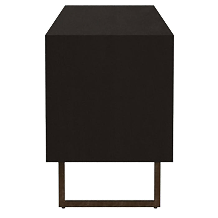 Marsden 2-door Wood 70" TV Stand Charcoal Black - California Furniture (Coachella, CA)
