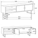Marsden 2-door Wood 70" TV Stand Charcoal Black - California Furniture (Coachella, CA)