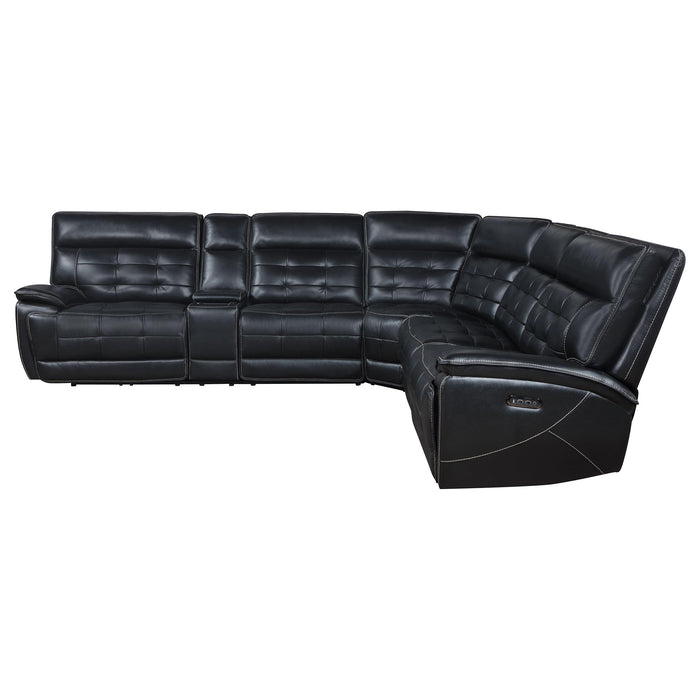 Hewitt Dual Power Reclining Sectional - California Furniture (Coachella, CA)