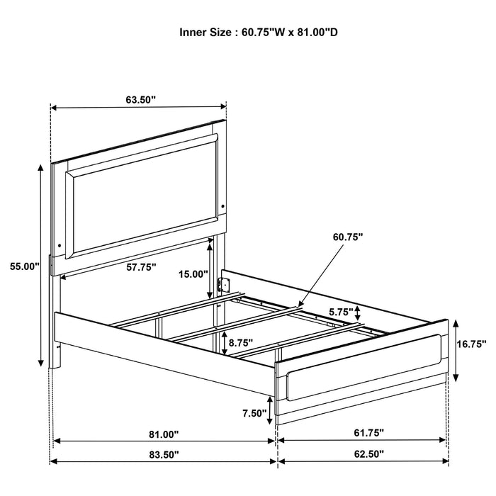 Caraway Queen Bed - California Furniture (Coachella, CA)