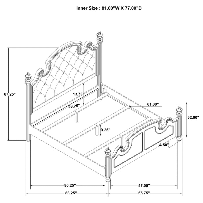 Celina 4 Pc Bedroom Set - California Furniture (Coachella, CA)