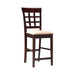 Gabriel Upholstered Counter Height Stools Cappuccino and Beige (Set of 2) - California Furniture (Coachella, CA)