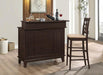 Gabriel Upholstered Counter Height Stools Cappuccino and Beige (Set of 2) - California Furniture (Coachella, CA)