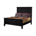Sandy Beach Queen & E.King Panel Bed with High Headboard Black & White - California Furniture (Coachella, CA)