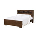 Jessica California King, E.king, & Queen Bed with Storage Headboard Cappuccino - California Furniture (Coachella, CA)