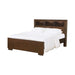 Jessica California King, E.king, & Queen Bed with Storage Headboard Cappuccino - California Furniture (Coachella, CA)