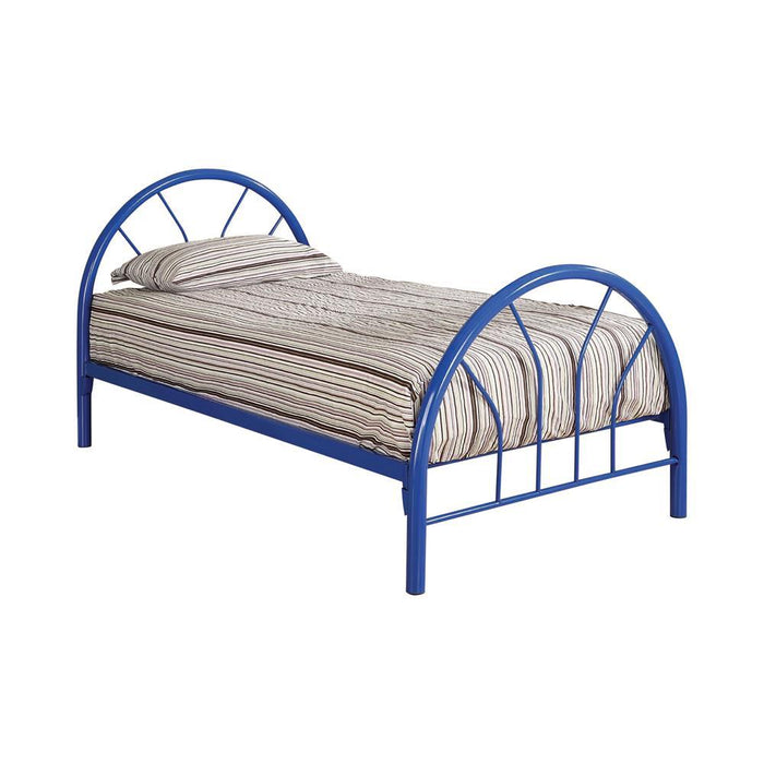 Marjorie Twin Platform Bed Black, Blue, & White - California Furniture (Coachella, CA)