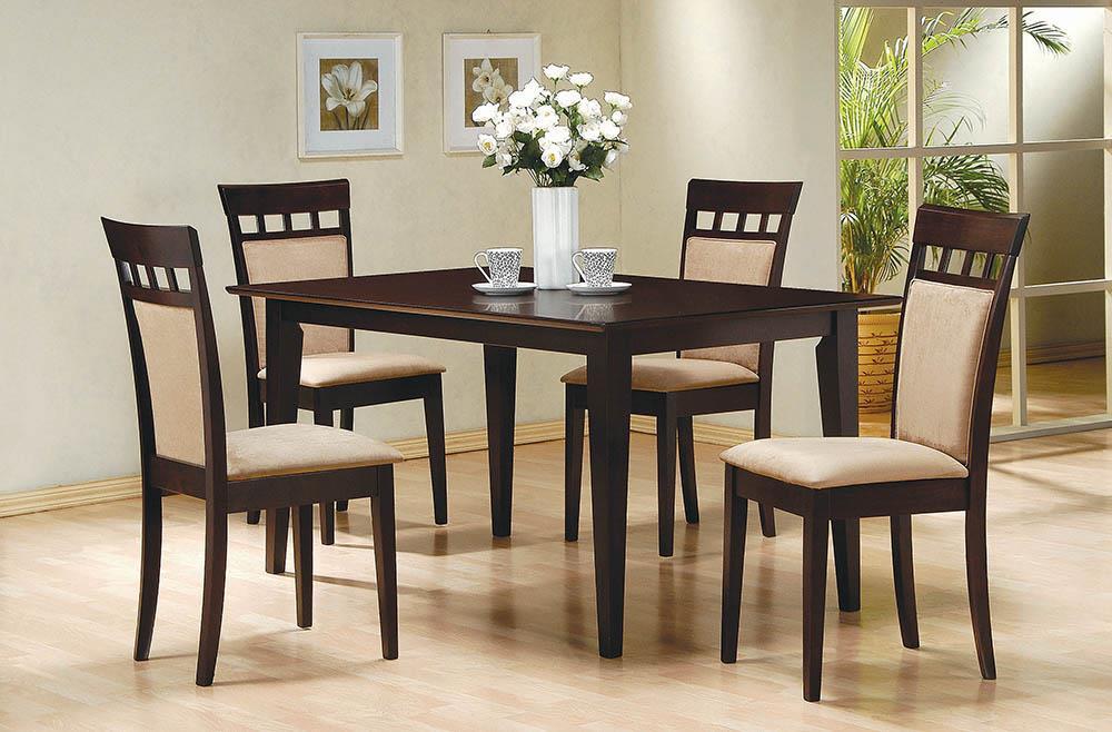 Gabriel Upholstered Side Chairs Cappuccino and Tan (Set of 2) - California Furniture (Coachella, CA)