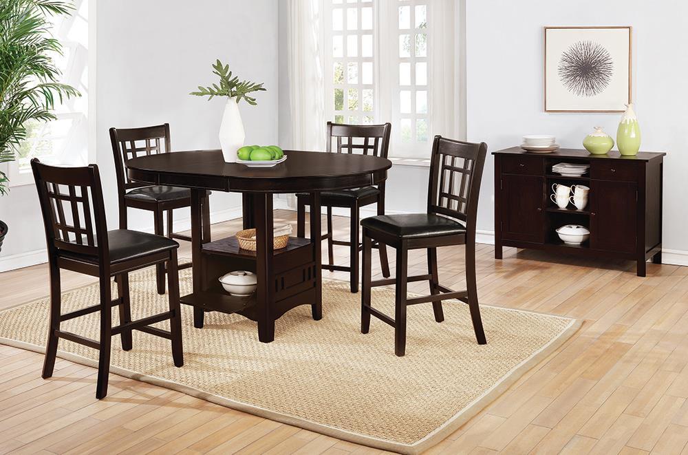 Lavon Oval Counter Height Table Espresso - California Furniture (Coachella, CA)