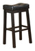 Donald Upholstered Bar Stools Black and Cappuccino (Set of 2) - California Furniture (Coachella, CA)