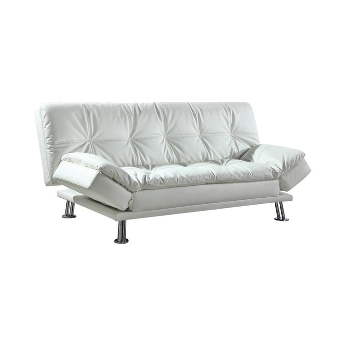 Dilleston Tufted Back Upholstered Sofa Bed Grey - California Furniture (Coachella, CA)