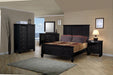Sandy Beach Door Chest with Concealed Storage Black - California Furniture (Coachella, CA)