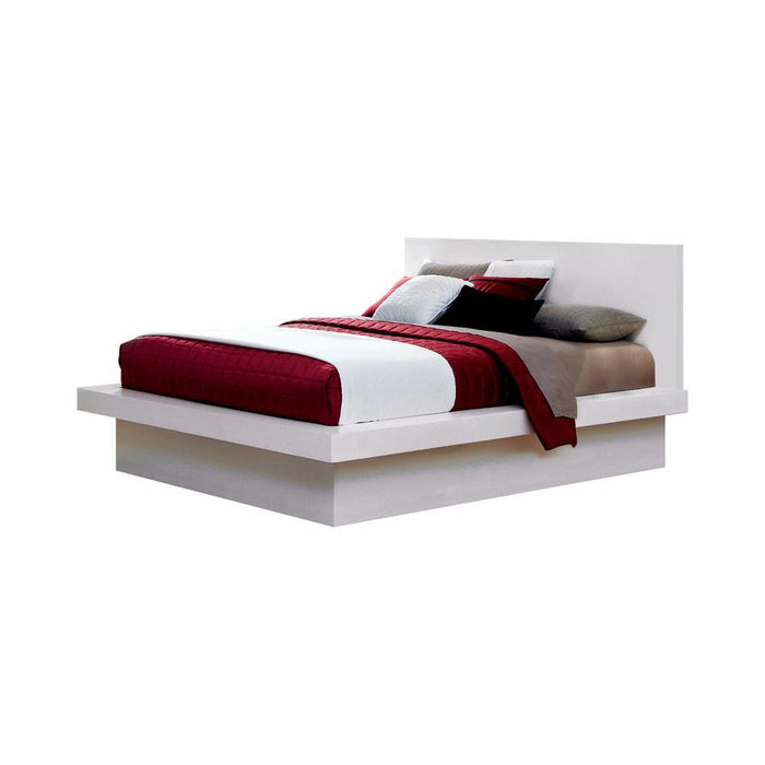 Jessica California King, E.king, & Queen Bed with Storage Headboard Cappuccino - California Furniture (Coachella, CA)