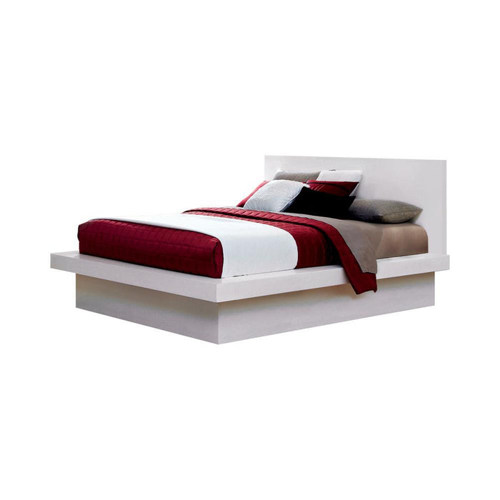 Jessica California King, E.king, & Queen Bed with Storage Headboard Cappuccino - California Furniture (Coachella, CA)