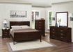 Louis Philippe Eastern King & Queen Panel Sleigh Bed Cappuccino - California Furniture (Coachella, CA)