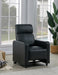 Toohey Home Theater Push Back Recliner Black - California Furniture (Coachella, CA)