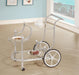 Sarandon 3-tier Serving Cart Chrome and Clear - California Furniture (Coachella, CA)