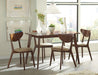 Kersey Dining Side Chairs with Curved Backs Beige and Chestnut (Set of 2) - California Furniture (Coachella, CA)