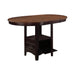 Lavon Oval Counter Height Table Light Chestnut and Espresso - California Furniture (Coachella, CA)