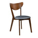 Jedda Upholstered Dining Chairs Dark Walnut and Black (Set of 2) - California Furniture (Coachella, CA)