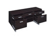 Lawtey 5-drawer Credenza with Adjustable Shelf Cappuccino - California Furniture (Coachella, CA)