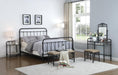 Livingston California King, E.King, & Queen Panel Metal Bed Dark Bronze - California Furniture (Coachella, CA)