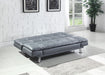 Dilleston Tufted Back Upholstered Sofa Bed Grey - California Furniture (Coachella, CA)