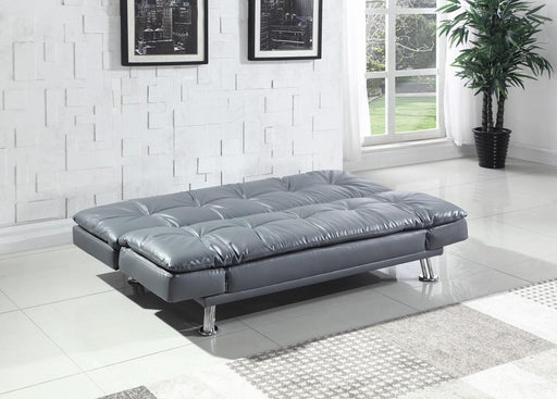 Dilleston Tufted Back Upholstered Sofa Bed Grey - California Furniture (Coachella, CA)