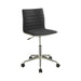 Chryses Adjustable Height Office Chair Black and Chrome - California Furniture (Coachella, CA)