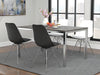 Juniper Armless Dining Chairs White and Chrome (Set of 2) - California Furniture (Coachella, CA)