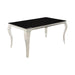 Carone Rectangular Dining Table Chrome and Black - California Furniture (Coachella, CA)