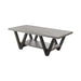 Stevens V-shaped Coffee Table Black and Antique Grey - California Furniture (Coachella, CA)