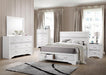Miranda California King. E.King, & Queen 2-drawer Storage Bed Black & White - California Furniture (Coachella, CA)