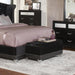 Barzini Tufted Rectangular Trunk with Nailhead Black - California Furniture (Coachella, CA)