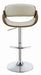 Dana Adjustable Bar Stool Ecru and Chrome - California Furniture (Coachella, CA)