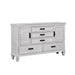 Franco 5-drawer Dresser Antique White - California Furniture (Coachella, CA)