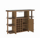 Evelio Bar Unit with Wine Bottle Storage Walnut - California Furniture (Coachella, CA)