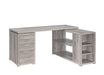 Yvette L-shape Office Desk Grey Driftwood - California Furniture (Coachella, CA)