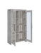 Alejo 2-door Tall Cabinet Grey Driftwood - California Furniture (Coachella, CA)
