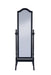 Cabot Rectangular Cheval Mirror with Arched Top Black - California Furniture (Coachella, CA)