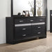 Miranda 7-drawer Dresser Black and Rhinestone - California Furniture (Coachella, CA)
