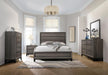Watson Eastern King & Queen Bed Grey Oak and Black - California Furniture (Coachella, CA)