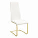 Montclair Side Chairs White and Rustic Brass (Set of 4) - California Furniture (Coachella, CA)