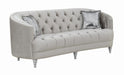 Avonlea Sloped Arm Tufted Sofa Grey - California Furniture (Coachella, CA)
