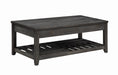 Cliffview Lift Top Coffee Table with Storage Cavities Grey - California Furniture (Coachella, CA)