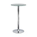 Abiline Glass Top Round Bar Table Chrome - California Furniture (Coachella, CA)