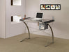 Melo 3-Drawer Drafting Desk Champagne - California Furniture (Coachella, CA)
