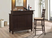 Gabriel Upholstered Counter Height Stools Cappuccino and Beige (Set of 2) - California Furniture (Coachella, CA)