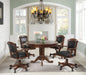 Turk 3-in-1 Round Pedestal Game Table Tobacco - California Furniture (Coachella, CA)
